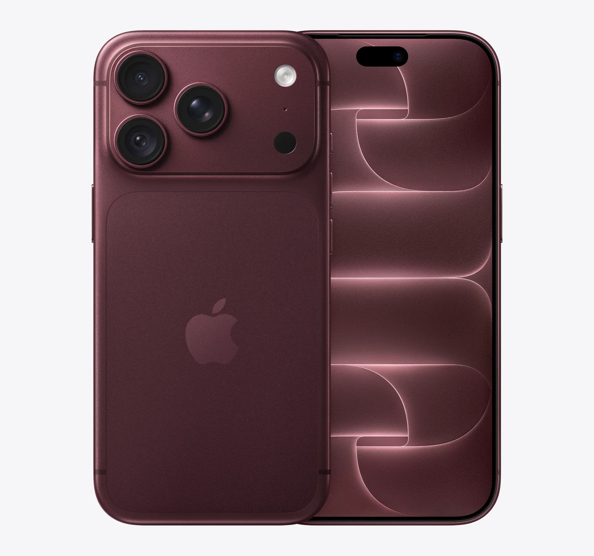 iPhone 18 Pro Burgundy · front and back
