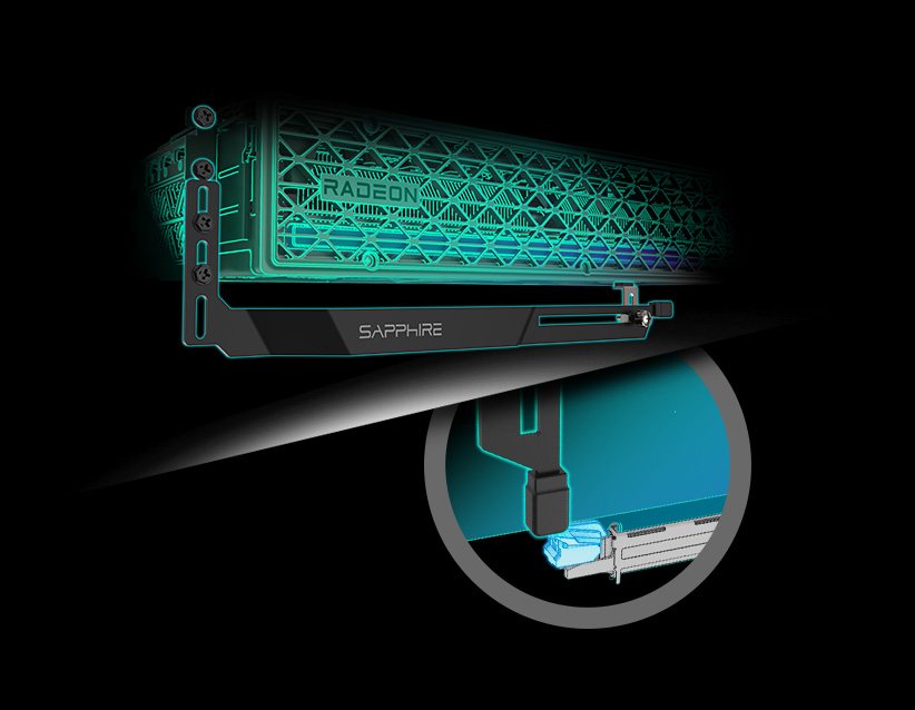 L-shaped GPU bracket